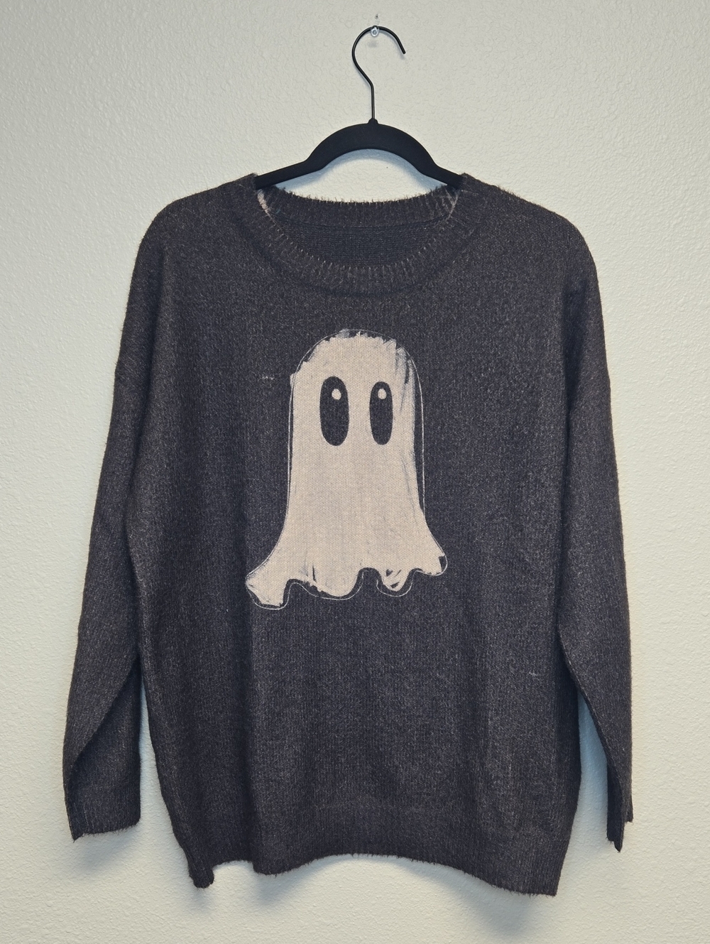 Like New S - L SHEIN Oversized Ghost Halloween Sweater